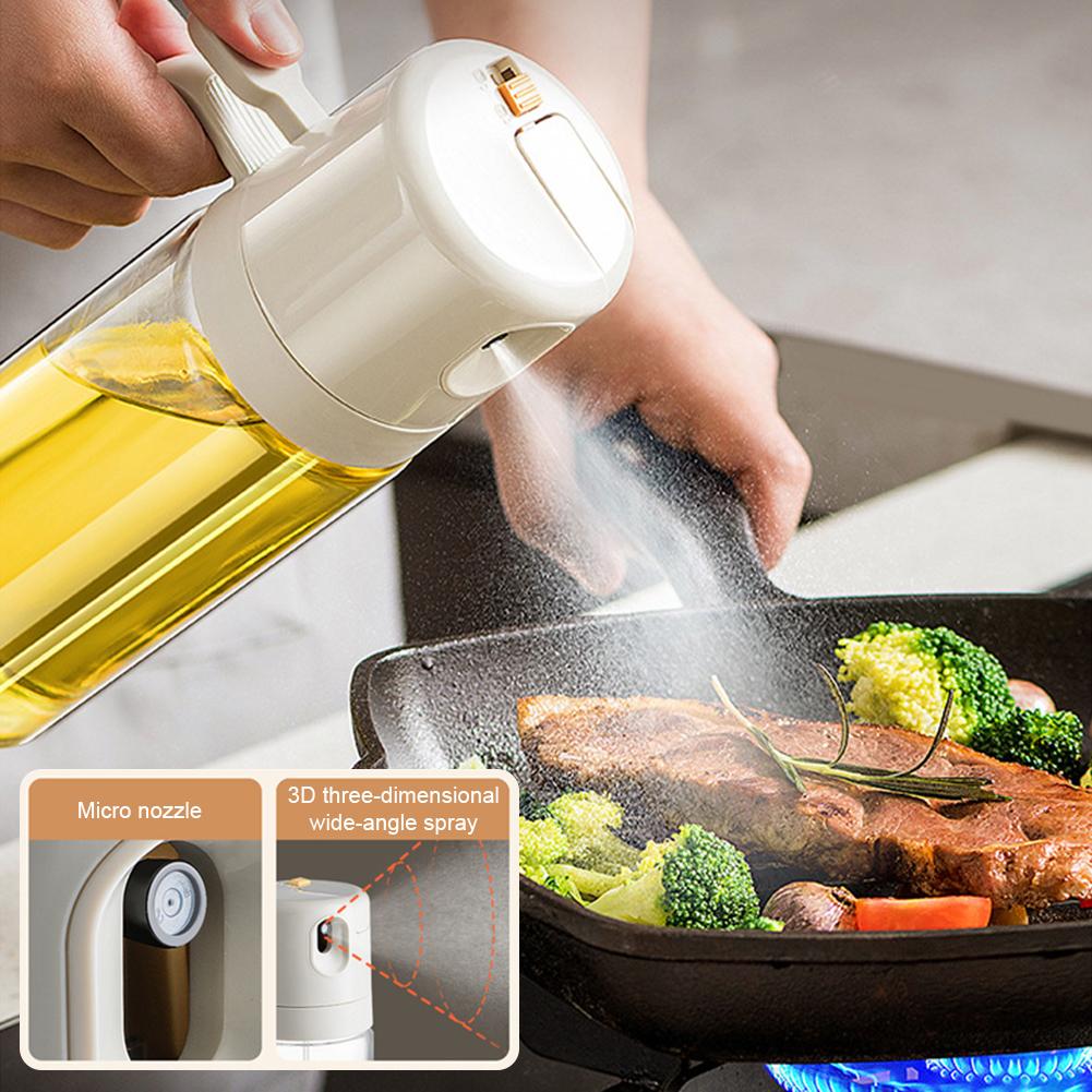 2 In 1 Olive Oil Dispenser Bottle Multifunctional Leakproof Oil Bottle For Kitchen Use