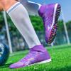 Men's/Women's Soccer Shoes Rubber Soft Sole Short Spikes Artificial Turf Indoor Competition Professional Children's Football Shoes