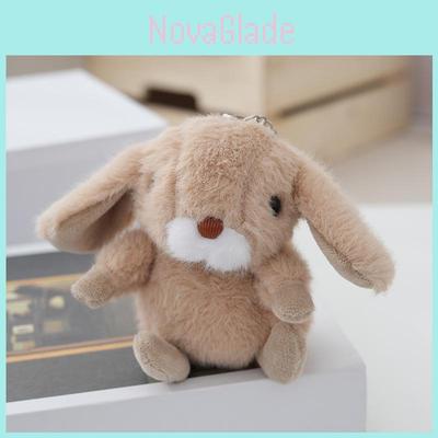 Realistic Adorable Rabbit Plush Keychain With Soft Pp Cotton Stuffing Cute Keyring Toy Perfect For Couples And Bags Car