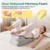Sex Pillow for Couples – 27° Intimate Wedge Pillow, Memory Foam, for Intimate Positions & Sex Positions, Washable, Couple Pillow, Grey