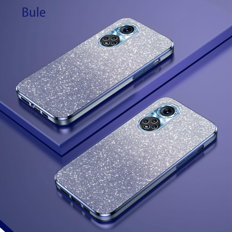 

Прозрачный чехол Star For Honor 50 Luxury Electrified Glitter Case For Honor 50 Pro Honor 50 SE Soft TPU Bumper Phone Back Cover For Honor 50 синий