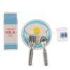 6Pcs Dollhouse Miniature Eggs And Milk Toys Doll Food Kitchen Accessories