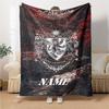 Custom Name Alien Face Close-Up Blanket for Couch & Bed, Plush Cozy Fuzzy Blanket Super Soft & Warm Blankets for Fall and Winter. 090880