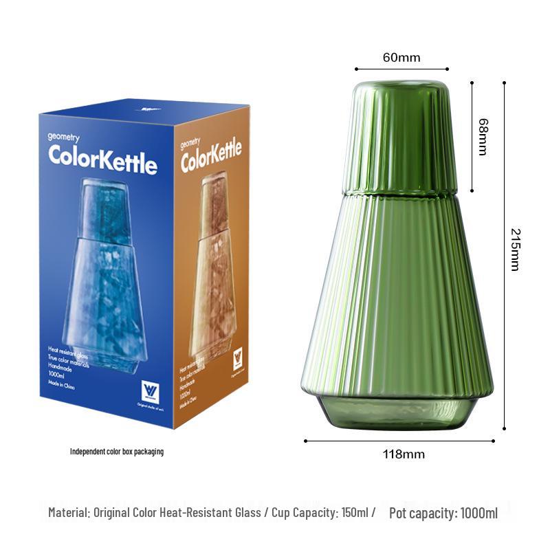 

Heat-Resistant Glass Pitcher & Cup Set for Cold Beverages