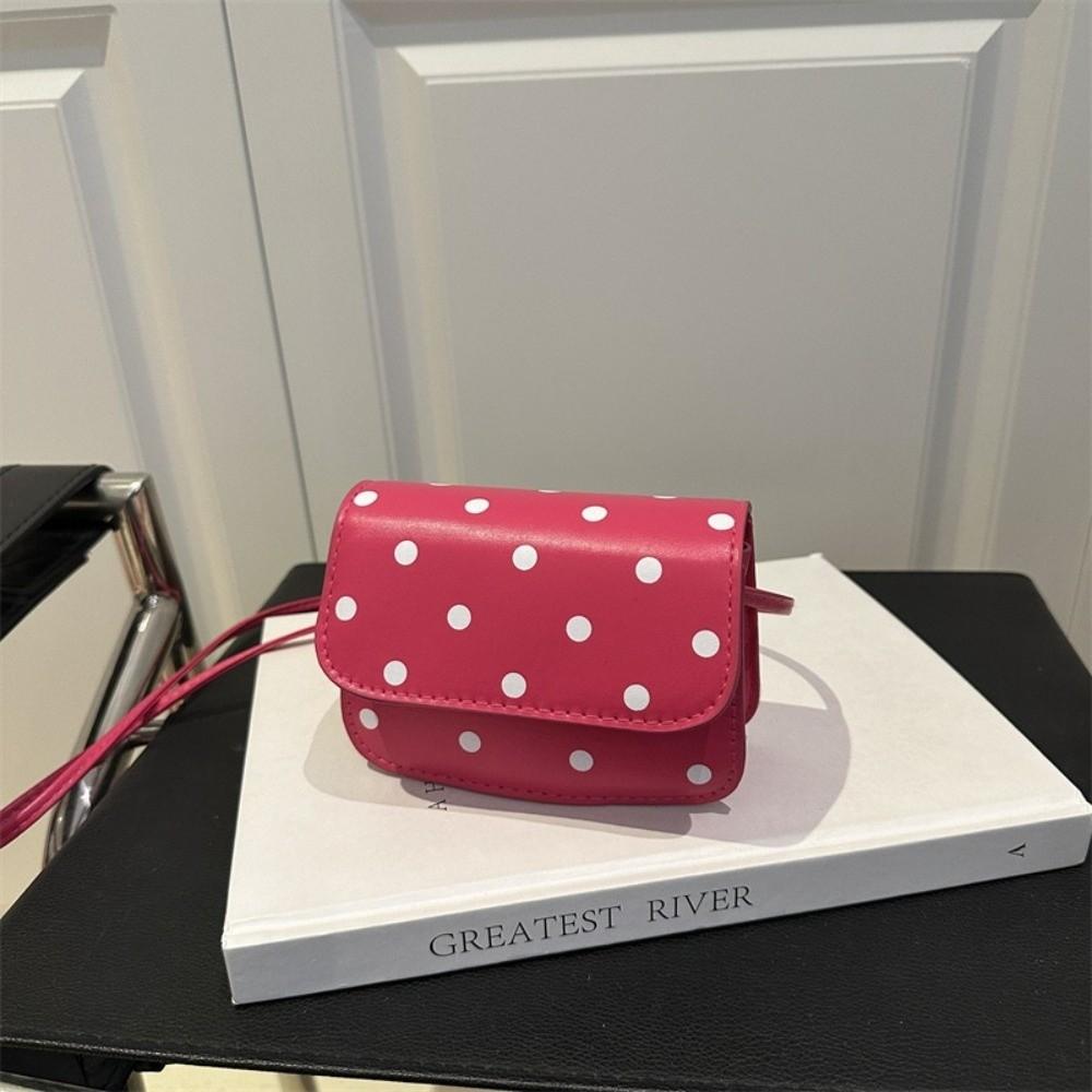 Sweet Mini Square Bag PU Single-Shoulder Bag New Polka Dot Crossbody Bag Dressy Occasions