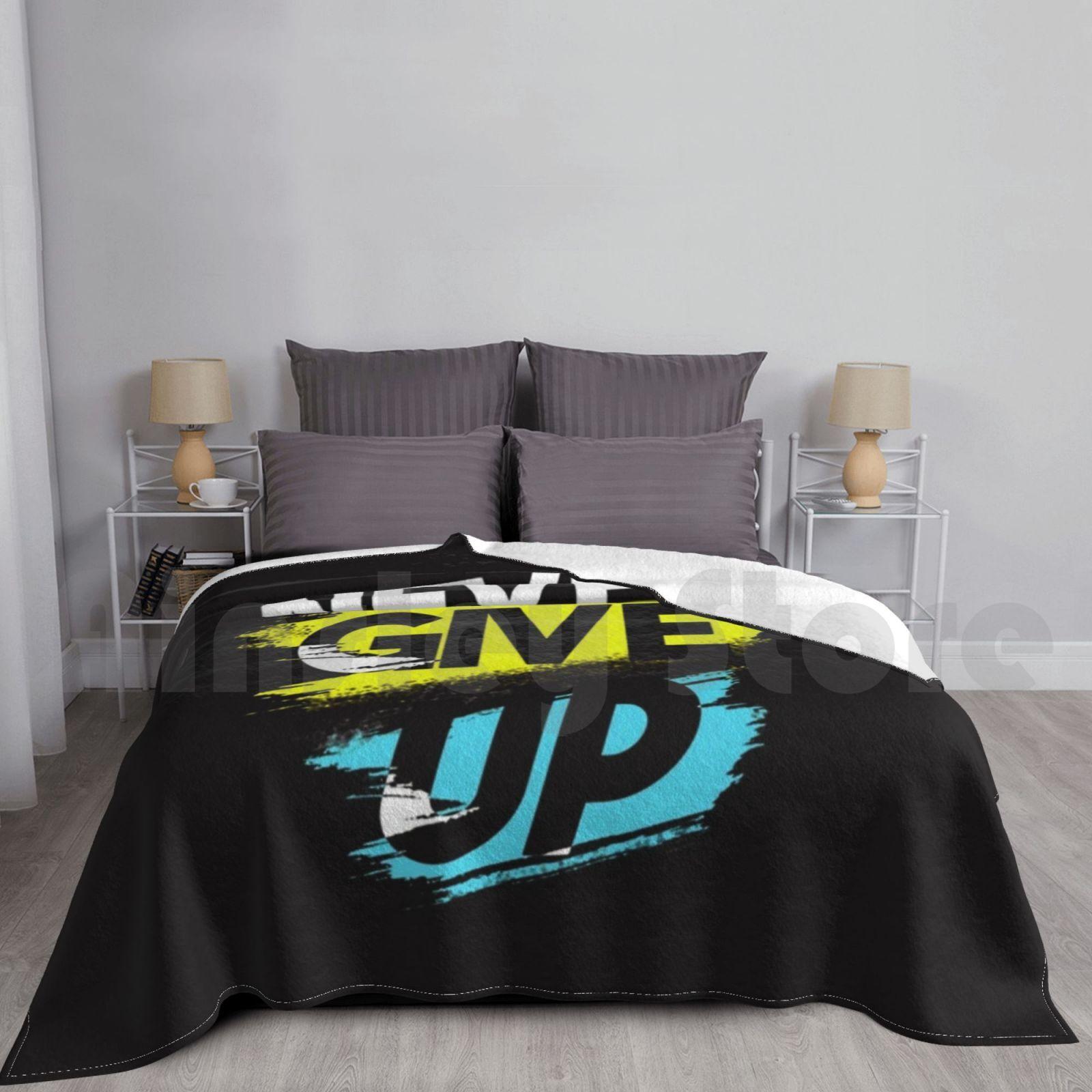 Never Give Up Blanket For Sofa Bed Travel Never Give Up Motivation Inspiration Motivational Inspirational Quote Size: 75*100cm, Weight: 230 GSM