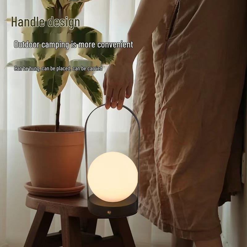 Nordic Postmodern Touch LED Bedside Lamp with USB Charging & Eye Protection