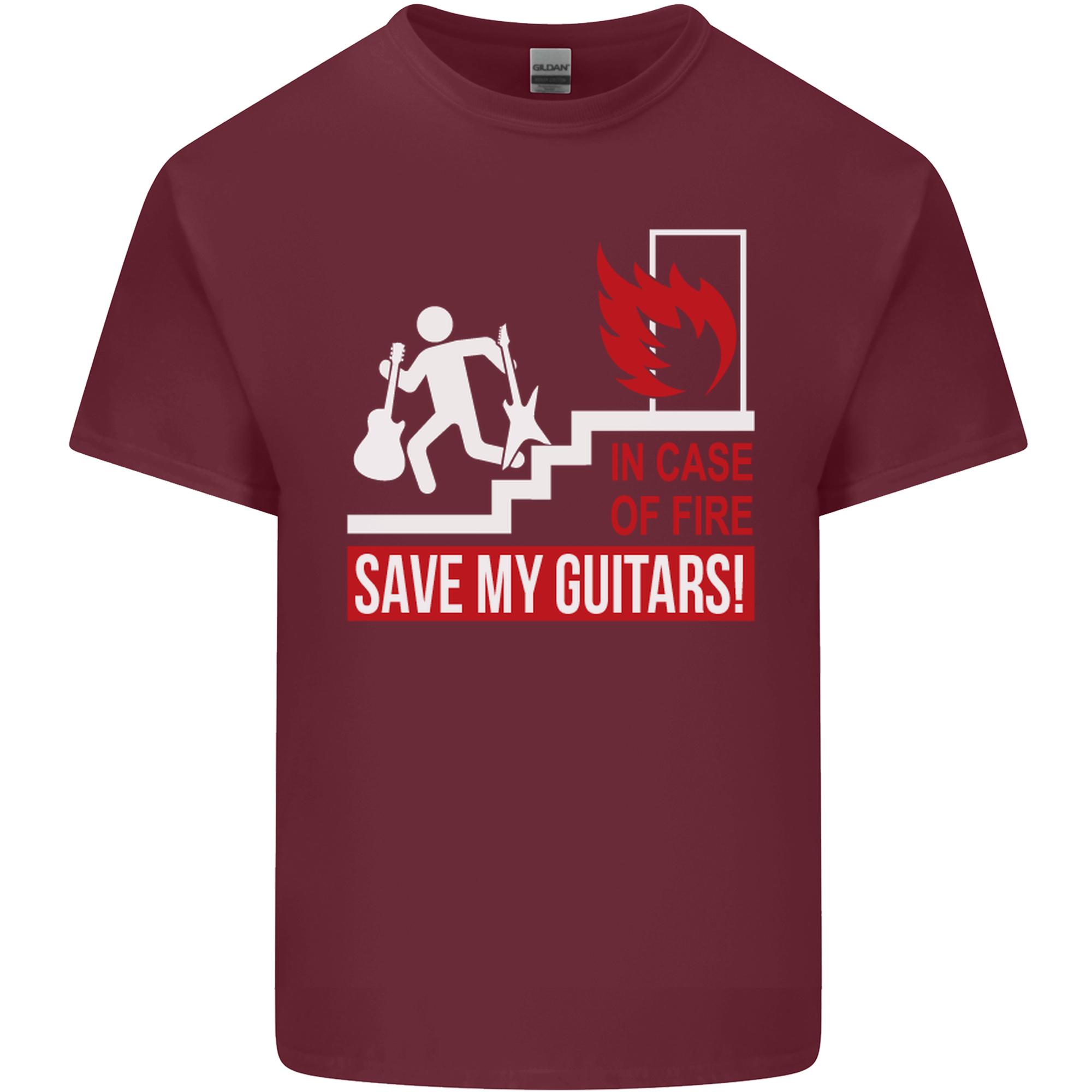 In Case of Emergency Save My Guitars Unisexs Light Cotton TShirt S