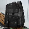 Schoolbag Backpack Transparent Mesh Backpack Lightweight School Outdoor Travel Large Capacity Student School Bag
