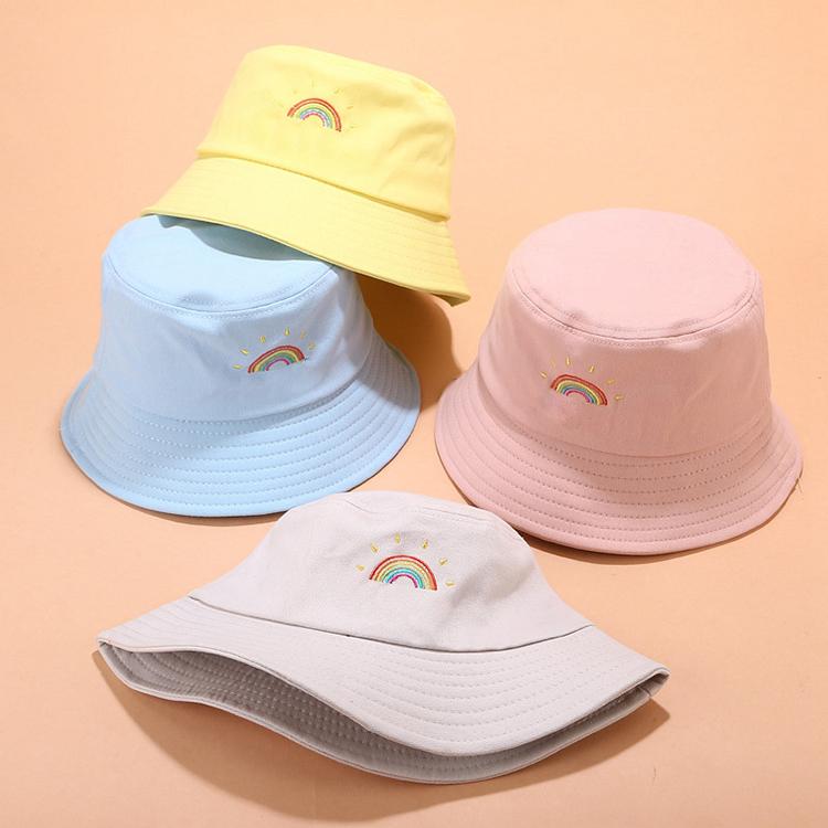 High Quality Recycled 3D Embroidery Logo Breathable Reversible Double-Sided Bucket Hat Adult for Women Men