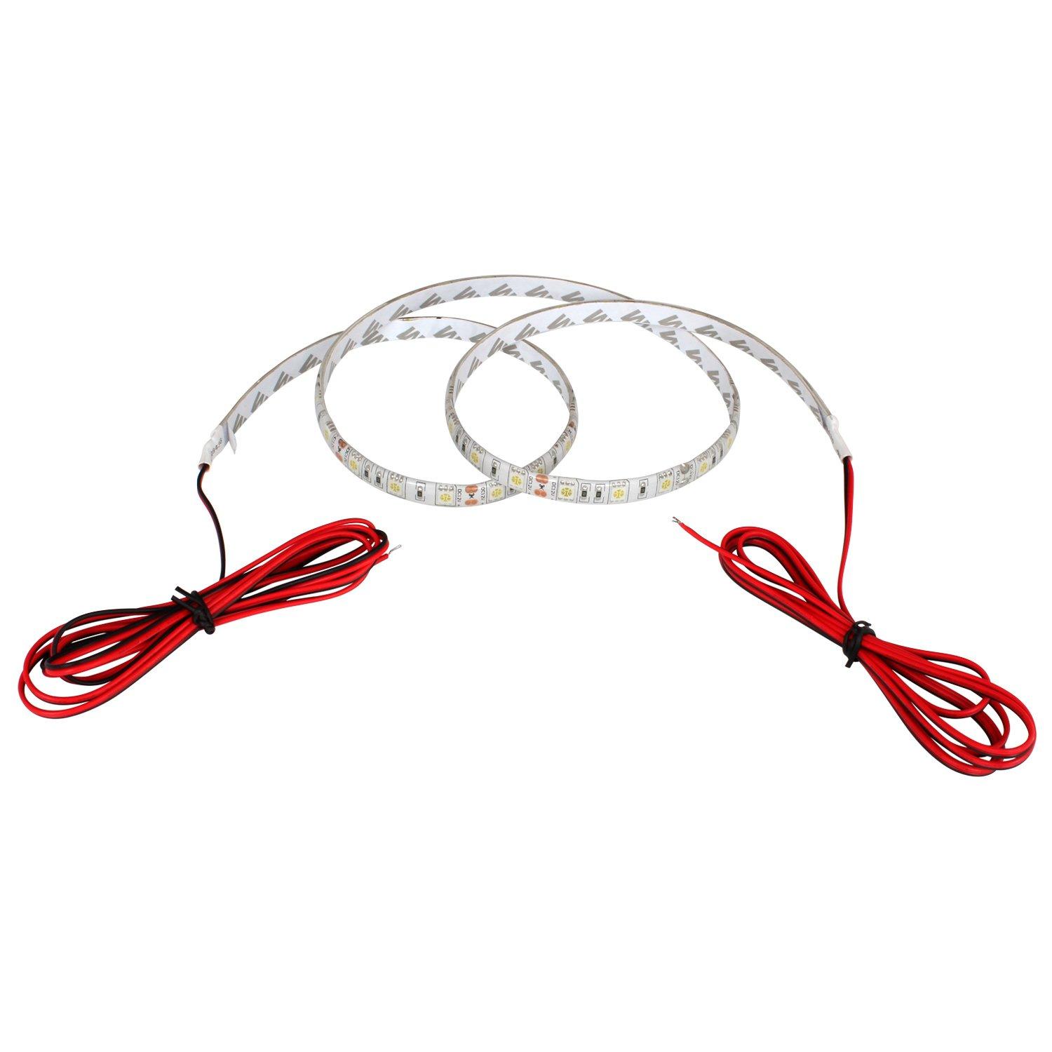 

Kaito Denshi 12V Both terminals Waterproof LED tape light 3 chips White base 60cm Luminous Blue [Cable 1.5m] color синий