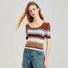 Women's Versatile Short-Sleeve Knit Top