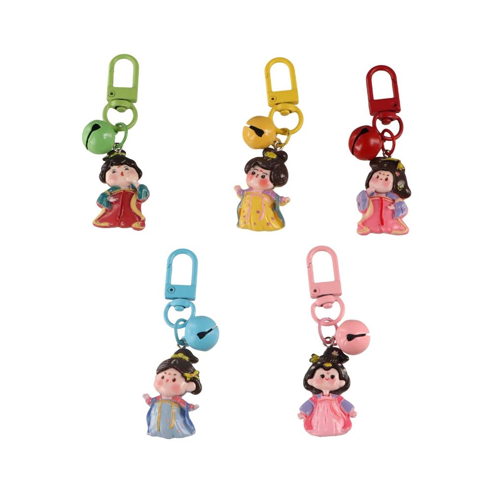 

Bag Pendant Tang Dynasty Princess Key Chains Chinese Style Hanfu Girl Pendant Kids style 1