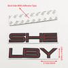 3D Metal Black Silver Red Car Sticker Letters SHELBY Logo Emblem Rear Trunk Badge For Ford Mustang SHELBY GT Auto Accessories