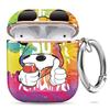 AirPods Case AirPods Cover Cute Stylish Character AirPods Case with Carabiner Compatible with Wireless Charging Shockproof Scratch AirPods 1st and 2nd