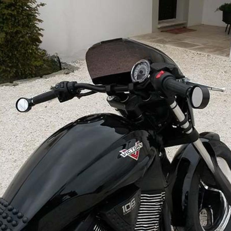 

Retro Motorcycle Handlebar Mirrors Silver Small Round Handle Bar Mirrors for Honda CBR600RR CBR1000RR CBR 600RR 1000RR чорний