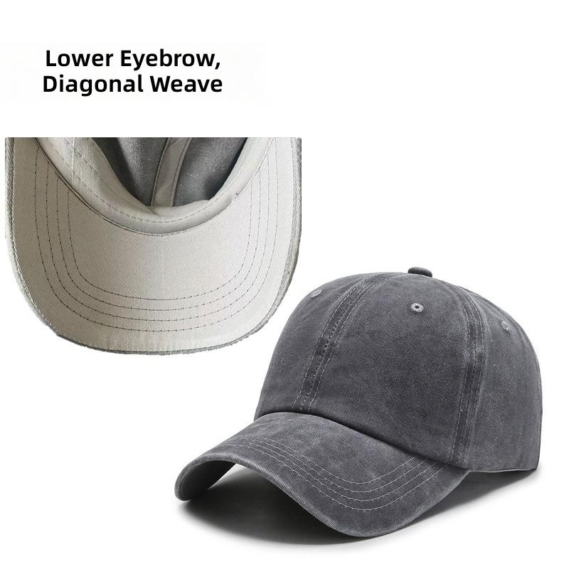 OEM Custom Logo Washed Soft Top Vintage Dad Hats Adjustable Plain Custom Baseball Cap for Men Women
