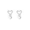 Fashionable Commuting Heart-shaped Earrings with Delicate and Fashionable Feminine Temperament, Simple Earrings, Mini Heart-shaped Earrings
