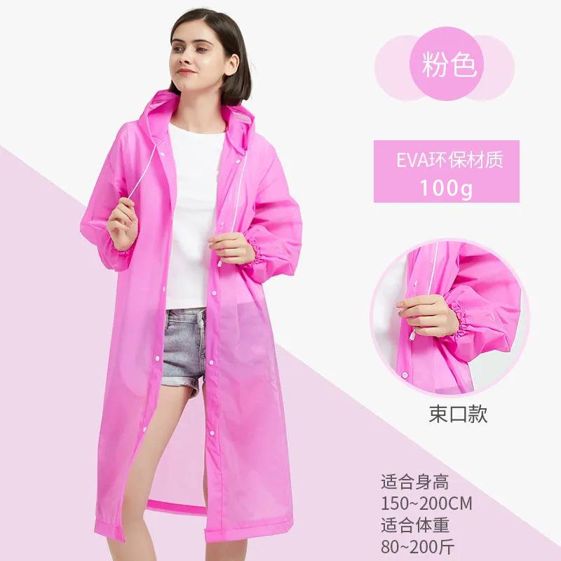 Adult Men's and Women's Ponchos, Thickened Non-disposable EVA Raincoats, Easy To Carry for Outdoor Play, One-piece Raincoats, Flat Mouth