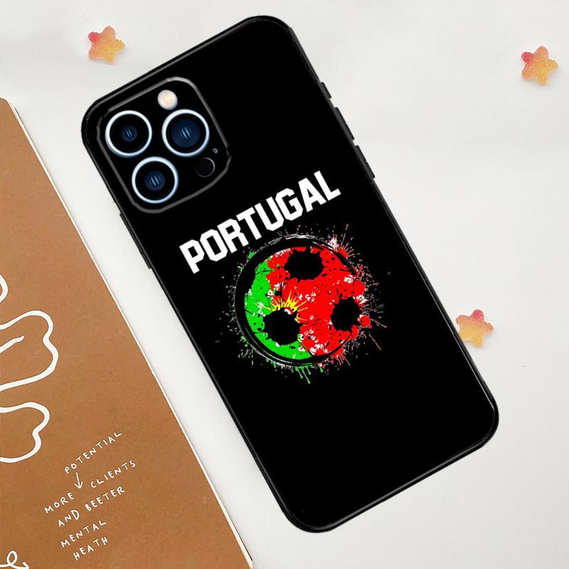 Portugal Flag Phone Case For iPhone 17 Pro Max 14 11 15 16 Pro Max 13 12 mini 16 Plus 16e 17 Air Funda