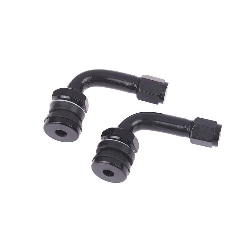 2Pcs Motorcycle Wheel Tire Valves Stem Cap Air Cover 90 Degree Cnc Aluminum Alloy Universal Tubeless Valve Stems Caps