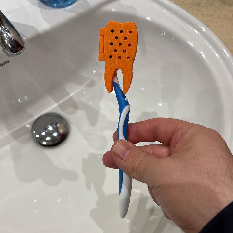 1/3/6Pcs Tooth Shape Design Toothbrush Covers Portable Toothbrush Holders Mini Toothbrush Head Storage Box For Travel Commuting