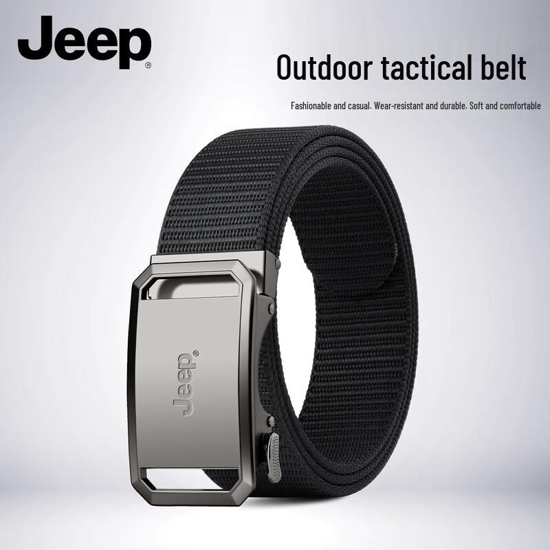 JEEP Men s Woven Automatic Buckle Belt 110cm-125cm