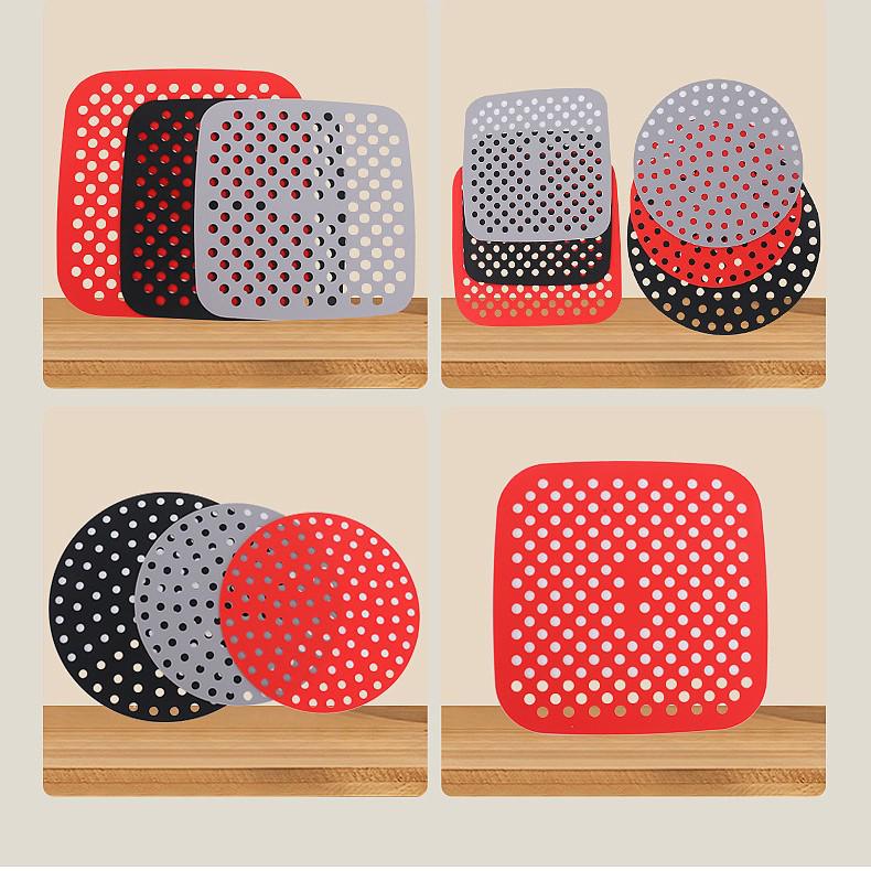 

Силиконовый коврик и подставка под горячее для аэрофритюрницы, защита от ожогов Square 190*190 mm красный