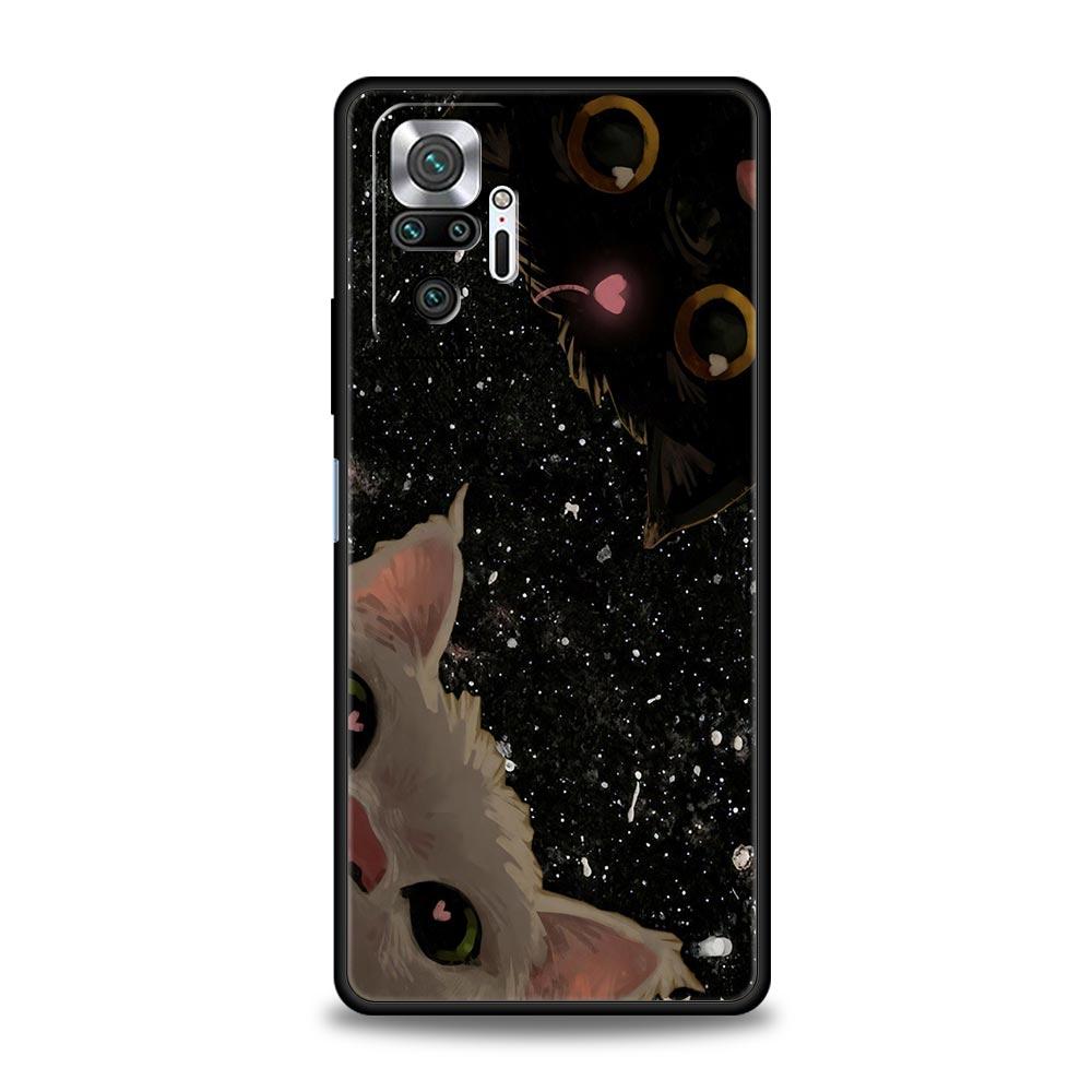 

Милый Чехол-Крышка для Телефона с Кошкой для Redmi 14C 10C Note 15 14 13 12 10 11 K40 Pro Plus 5G Ударопрочный Мягкий ТПУ Чехол Fundas Capas Сумки Note 15ProPlus5G
