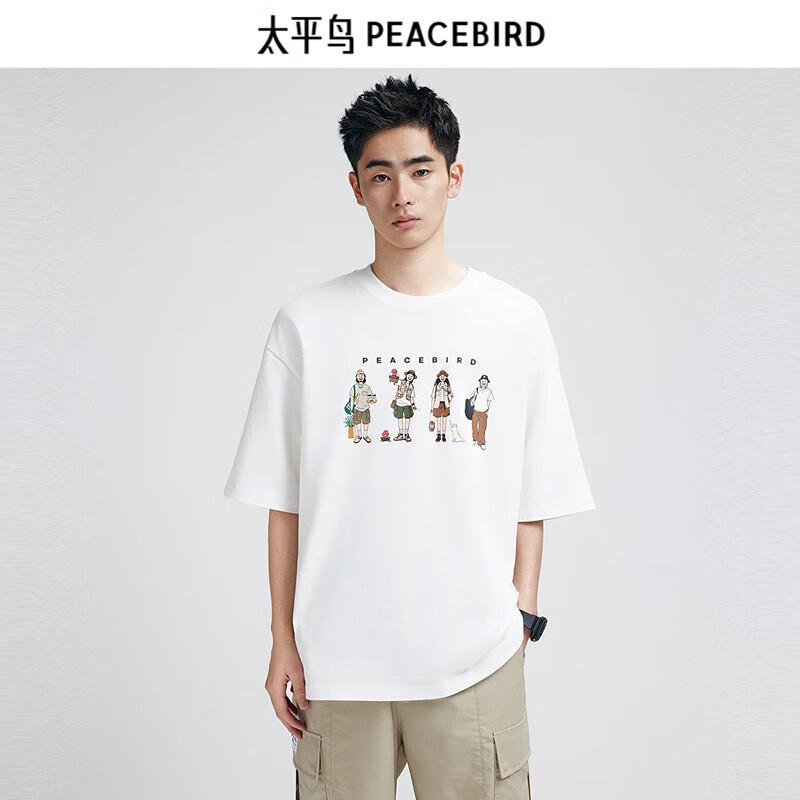 Peacebird Men s Heavyweight Printed Short Sleeve T-shirt 2XL