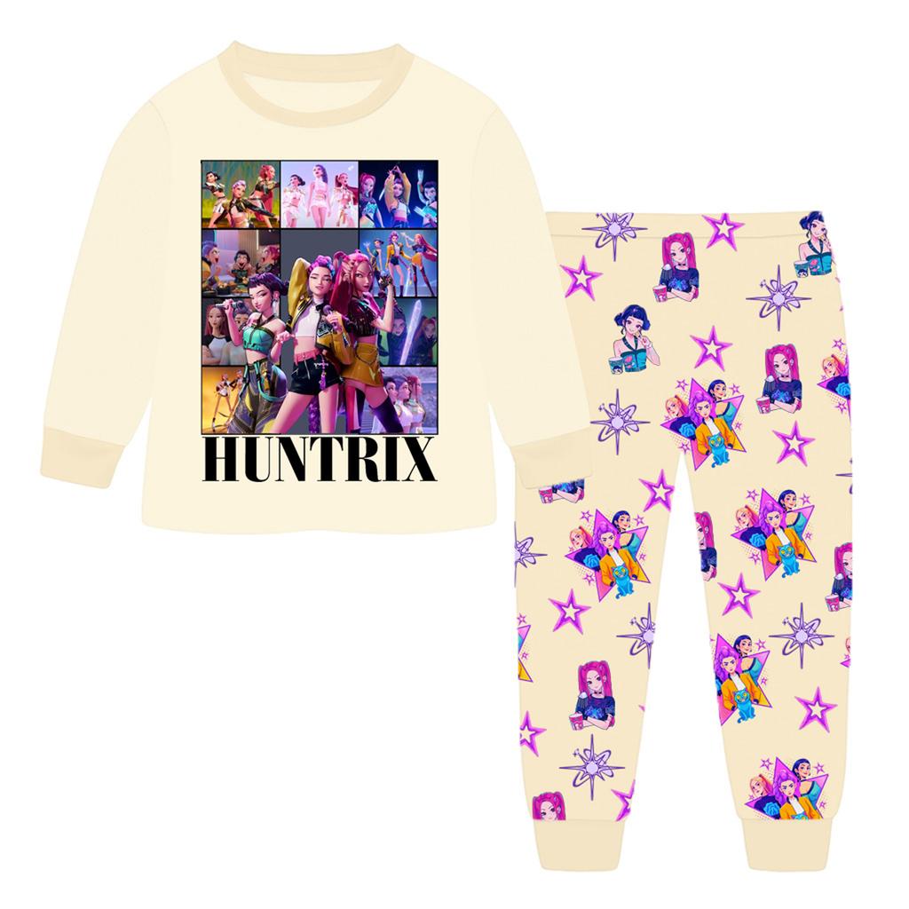 Children's Fashion Suit Skirt Round Neck Long Sleeve Top Pants