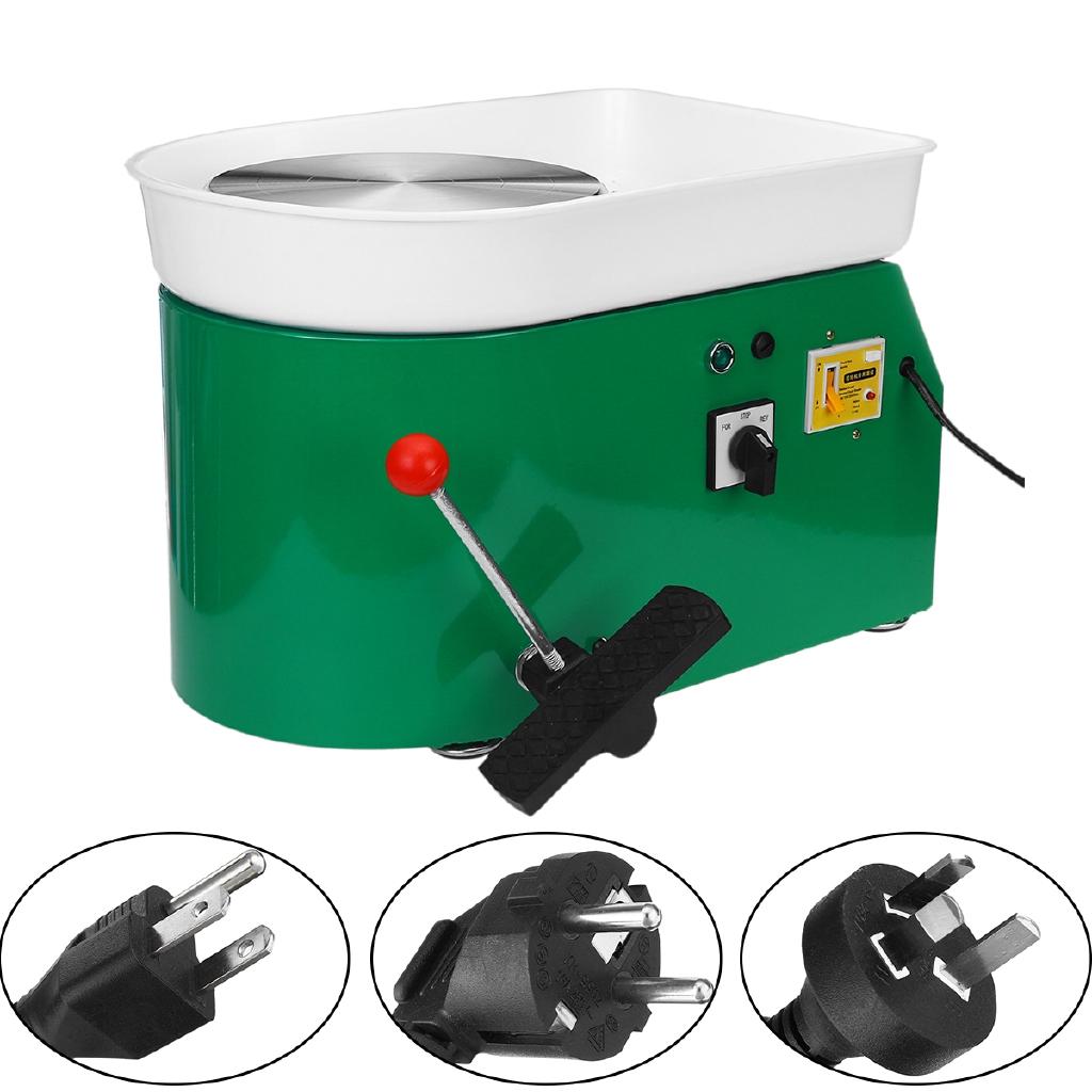 220V /110V DIY Electric Pottery Wheel Ceramic Machine 600W Foot Pedal Clay Pottery Forming Ceramic Works Art Work Mould US EU AU