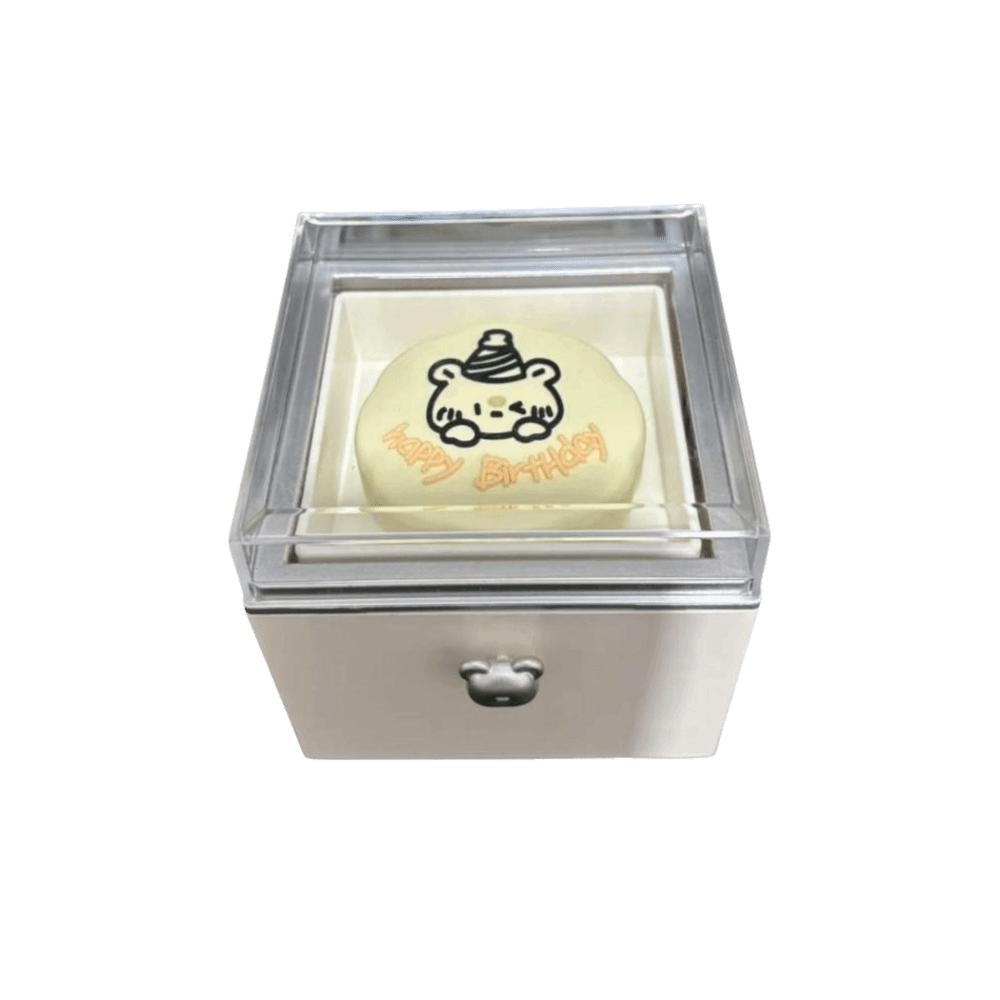 Automatic Flip Bear Flip Ring Boxs Spinning Design Mini Cake Surprise Rotating Box Anniversary