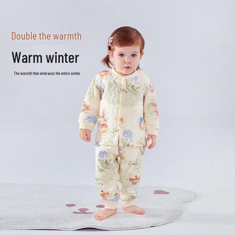 Baby Thermal Quilted Underwear Set 100