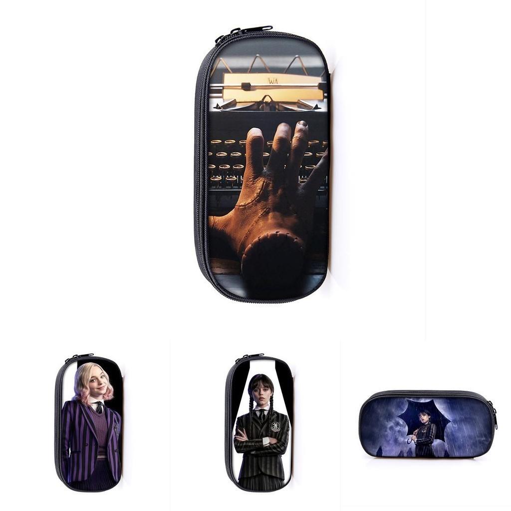 Large Capacity Wednesday Addams The Addams Family Pencil Case- Kid Student Gift