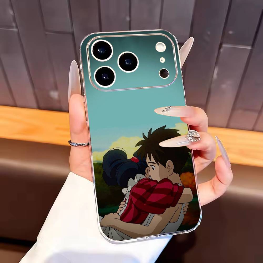 

The Boy and the Heron Phone Case For iPhone17,16,15,14,13,12,11 Plus,Pro Max Soft Transparent Cover iPhone16pro