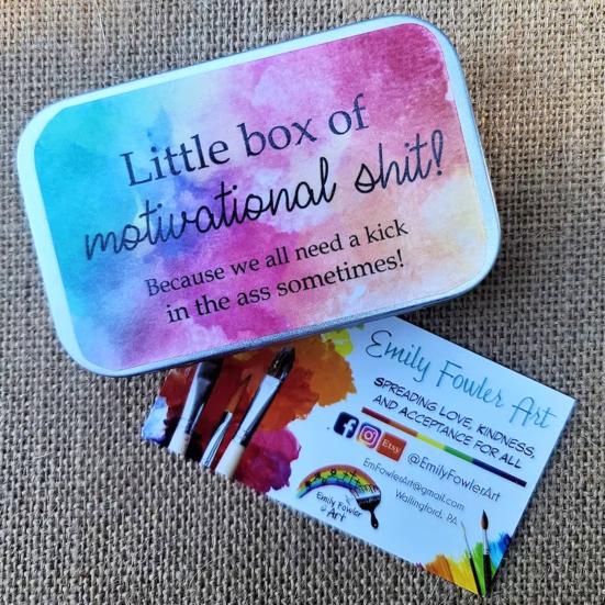 1 Box Funny Motivation Cards Encouragement Quote Cards Positive Content Greeting Card for Festival Gift