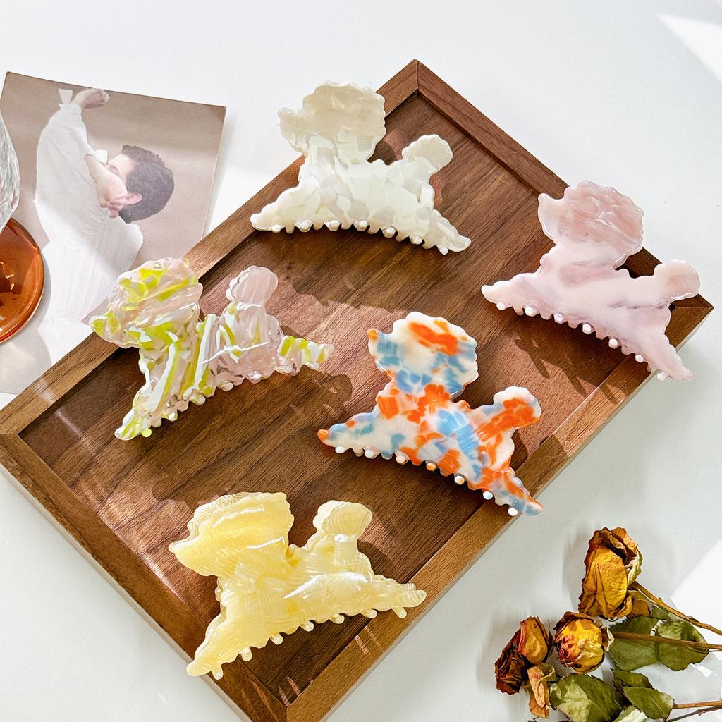 Inspired Dog Cute Acetate Hair Claw Clip Ideal For Stylish Updos And Everyday Wear
