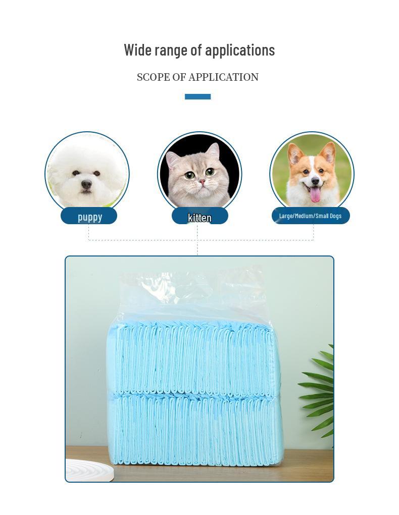 Bamboo Charcoal Thickened Absorbent Pet Diaper Pads for Dogs - Deodorizing and Disposable.