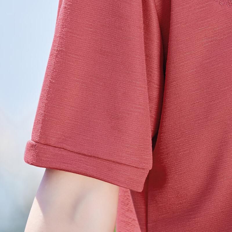 Pasite Women's Summer Round Neck Embroidered Casual T-Shirt