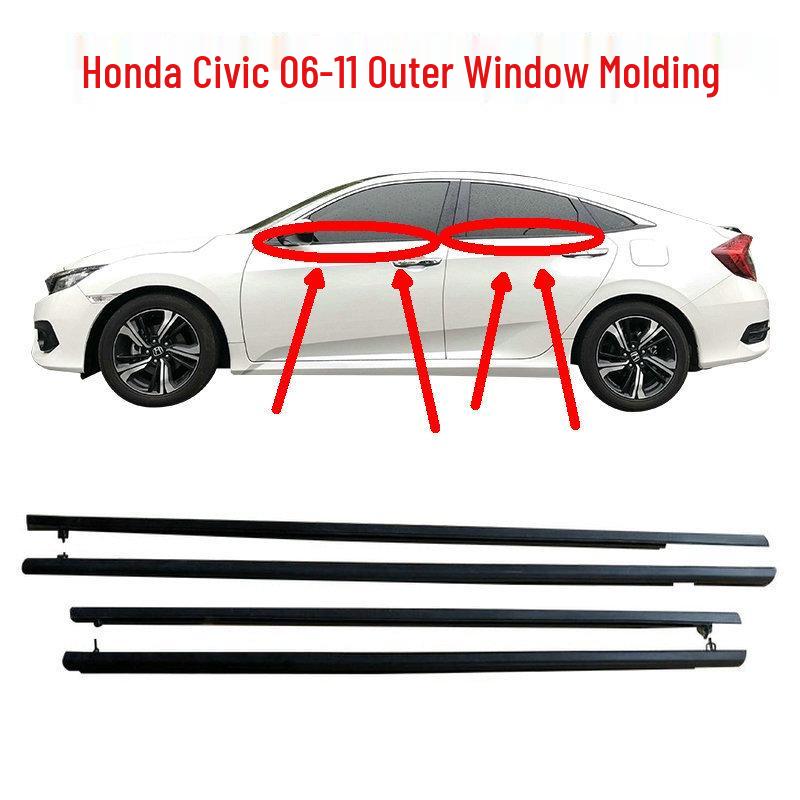 Honda Civic 2006-2011 Door Weatherstrip & Water Deflector Molding