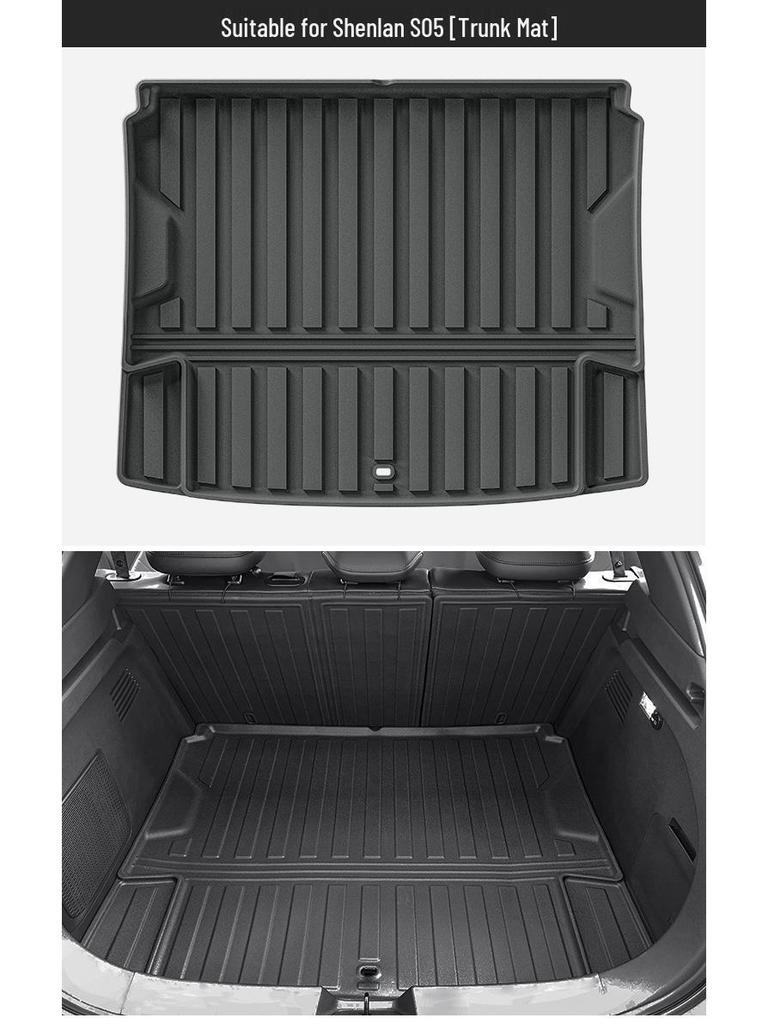 Deep Blue S05 Car Floor Mats: Waterproof, Dirt-Resistant, Eco-Friendly TPE for 25 Models, Includes Trunk and Backrest Mats.