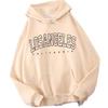 Autumn-Winter Women's Hooded Pullover Sweatshirt, European & American Style, Printed, Plus Size, Loose Fit, Thin Velvet, Trendy Ins.