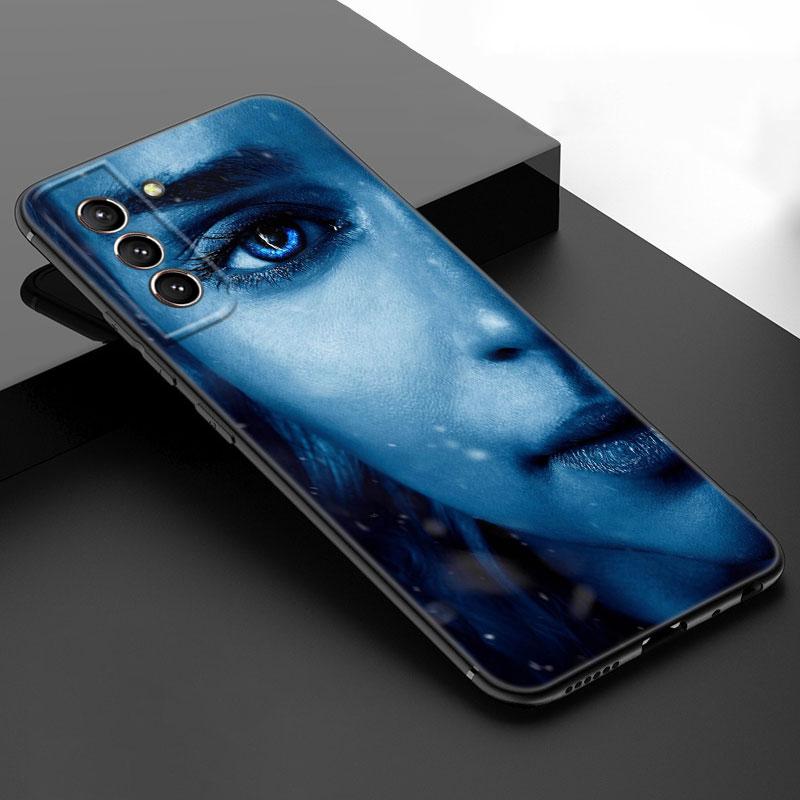 Dragon Mother Thrones Black Silicone Phone Case For Samsung Galaxy S23 S21 S20 FE S24 S22 Ultra S10E S10 S9 S8 Plus