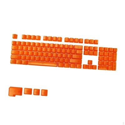 104 DIY Transparente Mechanische Tastaturen Rutschfeste RGB Seitenbeleuchtung PC Gaming Tastatur für / Schalter