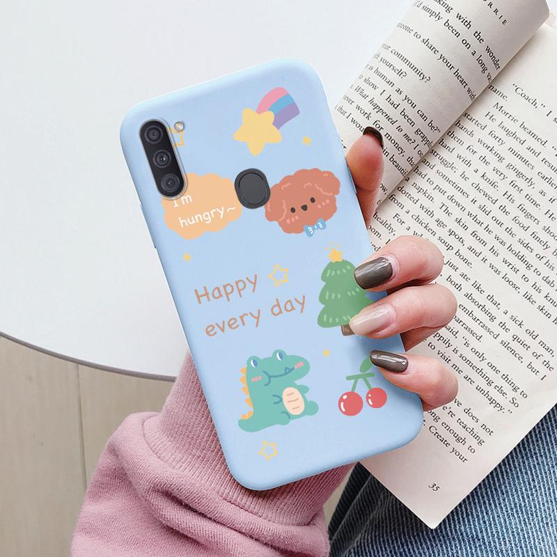 Soft Case For Samsung Galaxy A11 M11 Phone Cover Cute Flowers Butterfly Fundas TPU Coque For Samsung A11 A 11 M GalaxyA11 Bumper