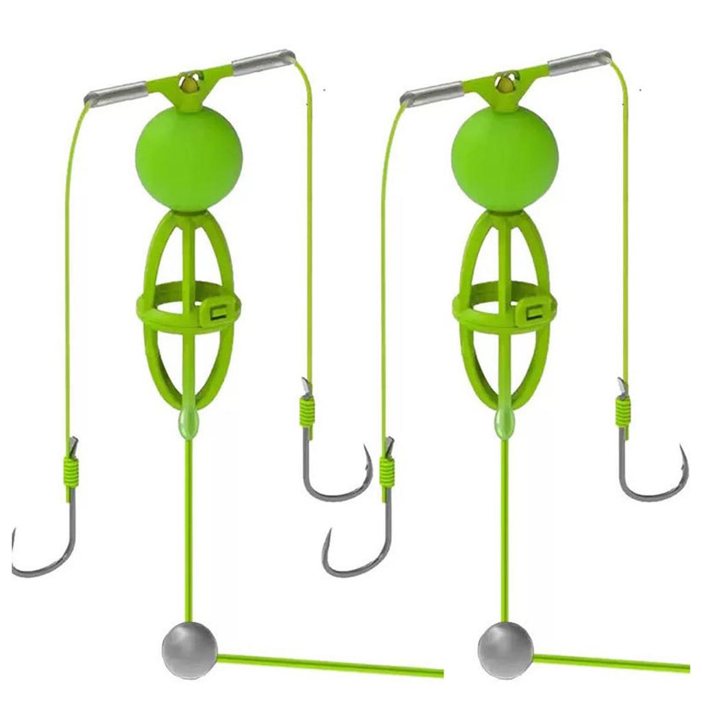 Double Hook Fishing Line Set String Hook Fishing Bait Cage Float Fishing Lure Bait Trap Fishing Tackle Accessories