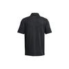 Under Armour Solid Color Golf Short Sleeve Polo Shirt Men tops Black 1378673-001