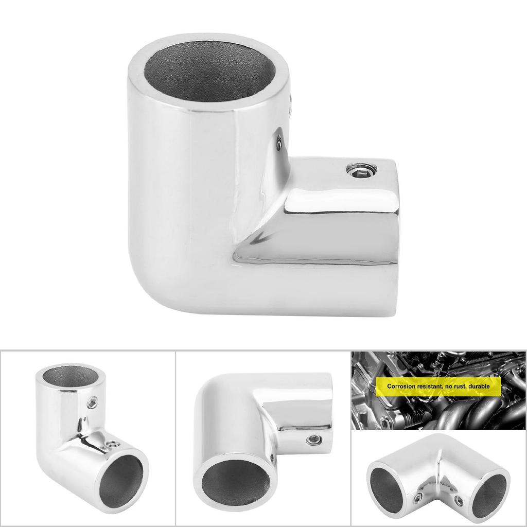 2 Way Pipe Fitting Thickened 316 Stainless Steel 3mm Thickness Elbow Pipe Connection (25mm)
