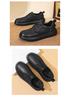 Men's 2025 Slip-On Leather Casual Shoes - Top Layer Cowhide, Perfect for Spring, Summer & Autumn Driving
